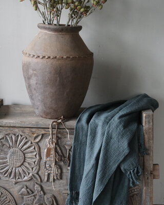 Be-Uniq Plaid Mila | Cement | 180x130 cm