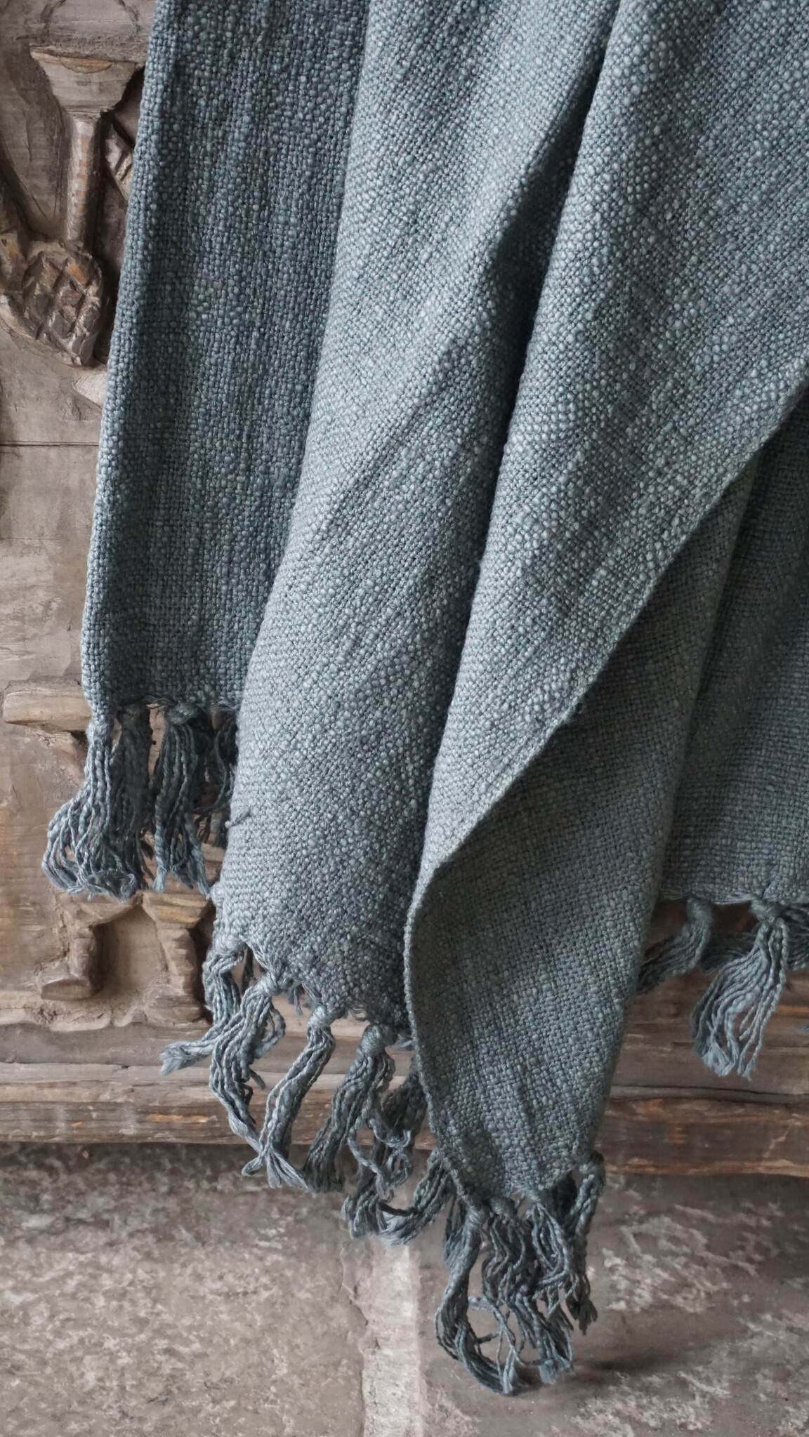 Be-Uniq Plaid Mila | Cement | 180x130 cm