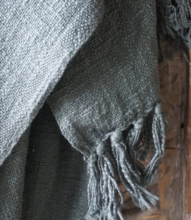 Be-Uniq Plaid Mila | Cement | 180x130 cm