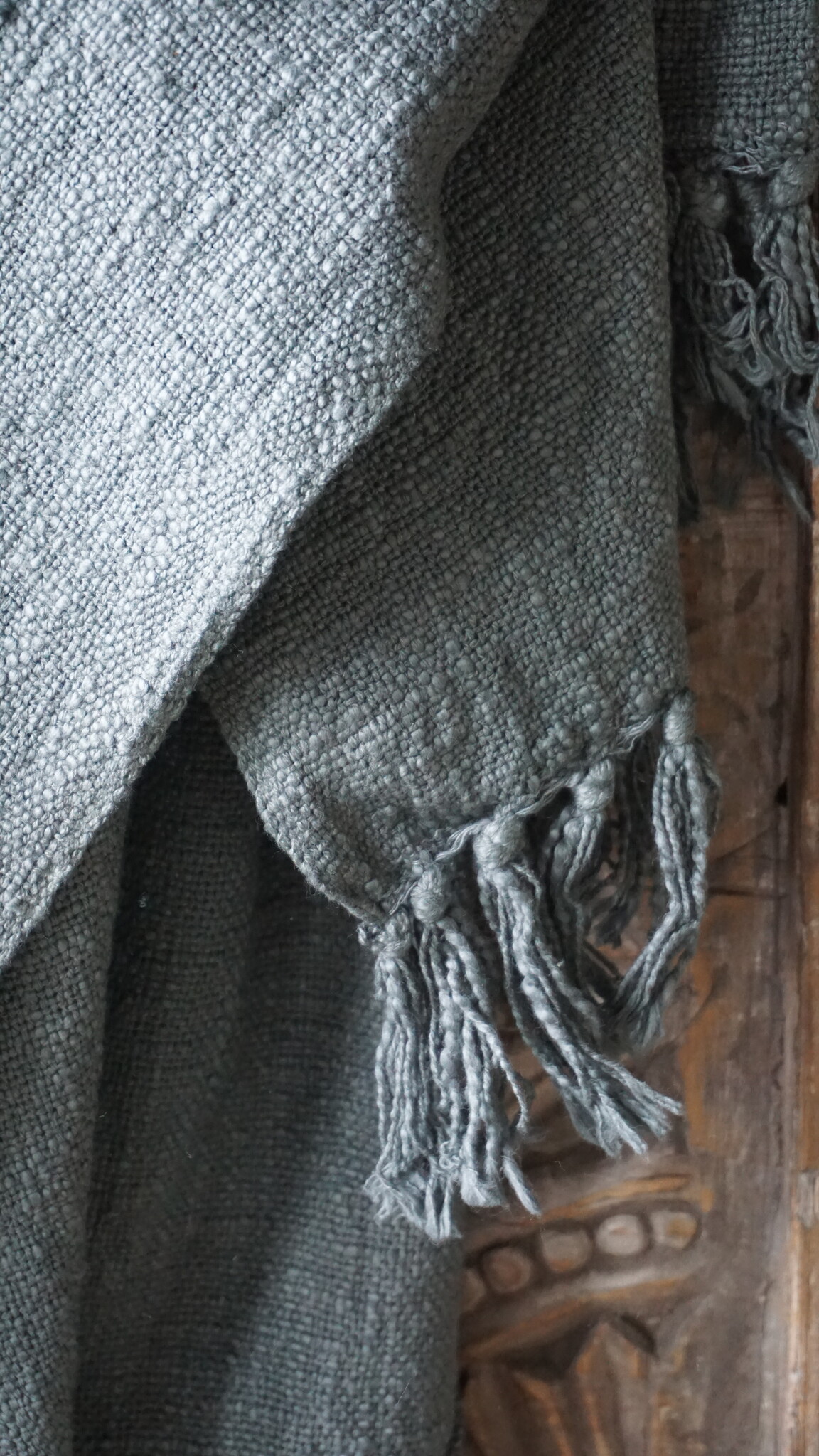 Be-Uniq Plaid Mila | Cement | 180x130 cm