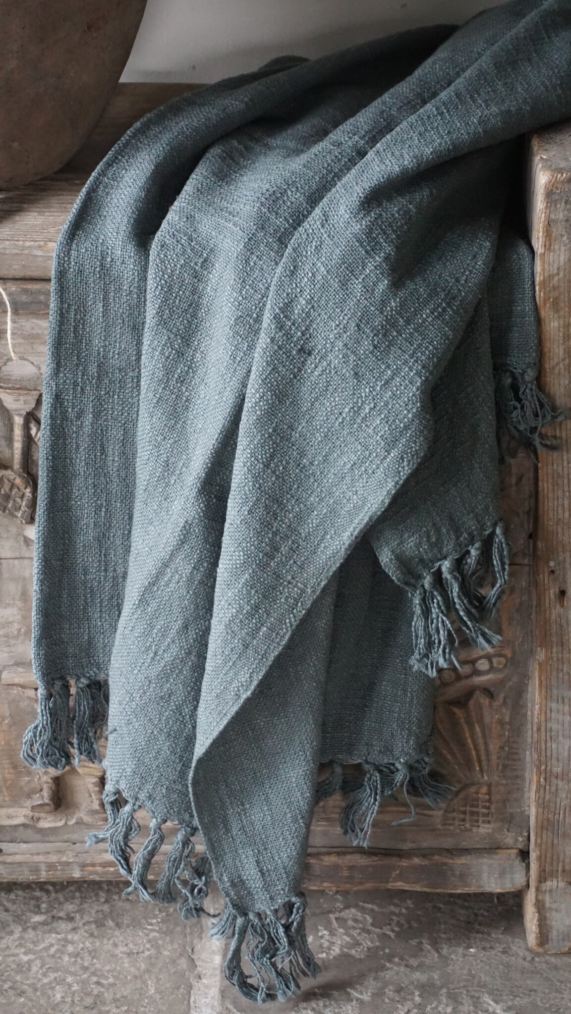 Be-Uniq Plaid Mila | Cement | 180x130 cm