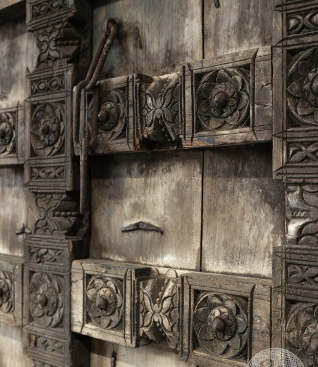 Be-Uniq Oude Deur India H158 x B100 x D8 Cm