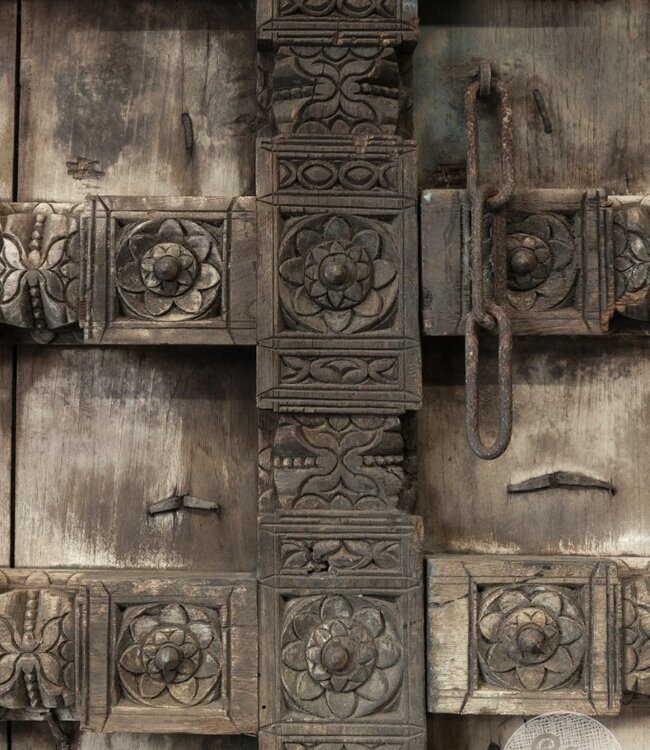 Be-Uniq Oude Deur India H158 x B100 x D8 Cm