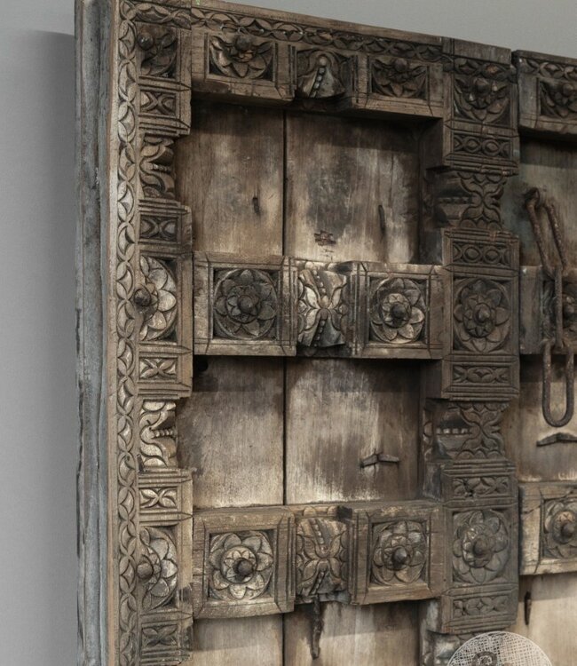 Be-Uniq Oude Deur India H158 x B100 x D8 Cm