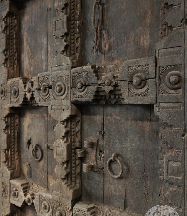 Be-Uniq Deurenset India Set Van 2 Bruin H191 x B121 x D11 Cm