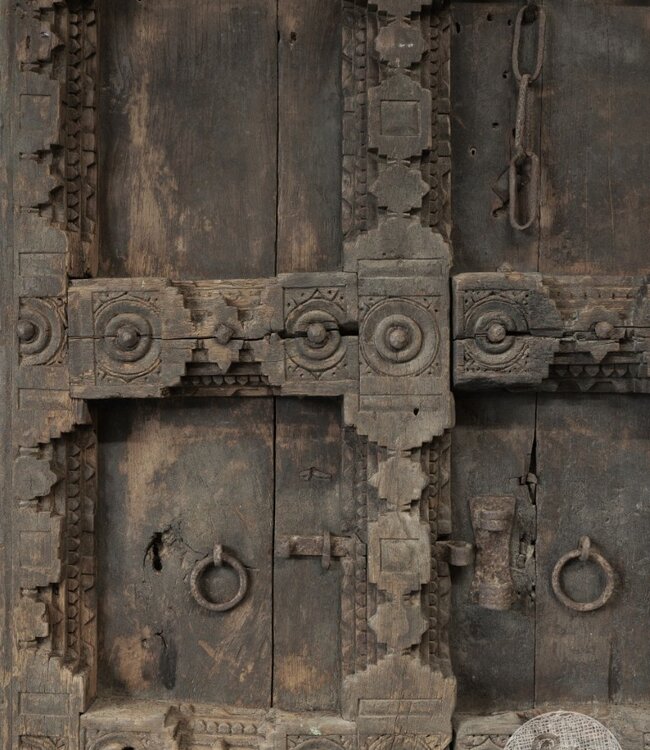 Be-Uniq Deurenset India Set Van 2 Bruin H191 x B121 x D11 Cm