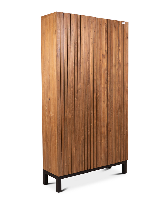 Rene Houtman Opbergkast Millie Houten Panelen H220 x B120 x D40 Cm