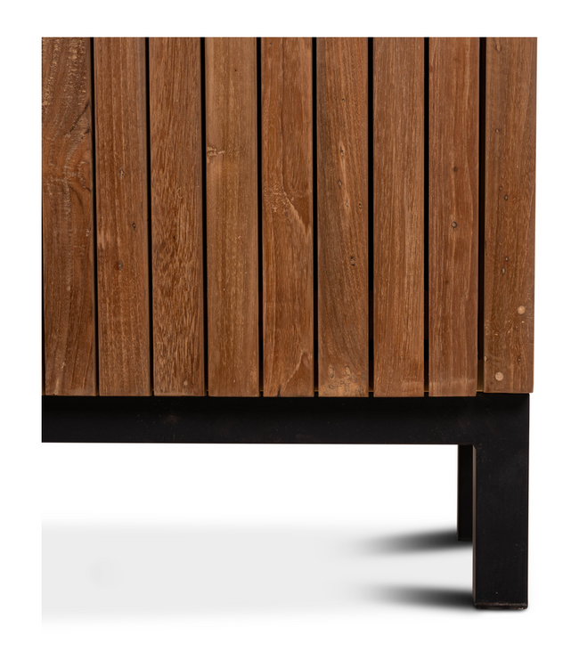 Rene Houtman Opbergkast Millie Houten Panelen H220 x B120 x D40 Cm