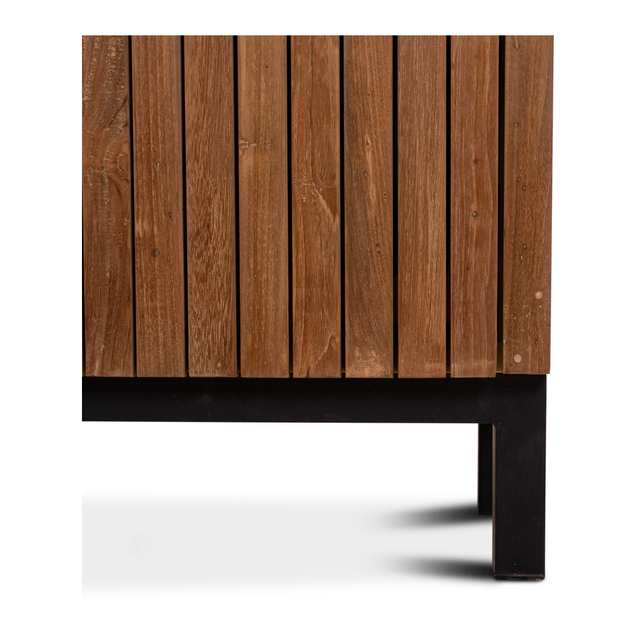 Rene Houtman Opbergkast Millie Houten Panelen H220 x B120 x D40 Cm