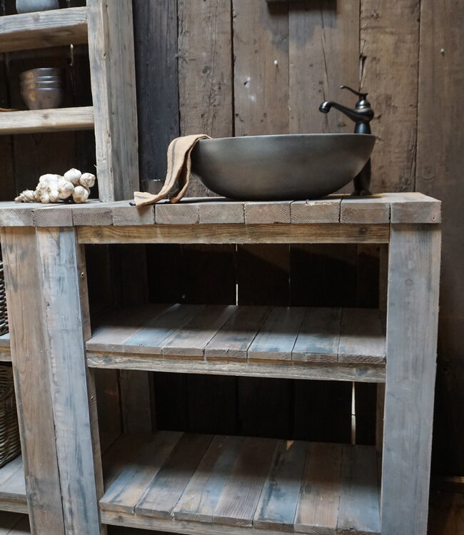 Rene Houtman Houten Keukenblok | H95 x B45 x D95 cm