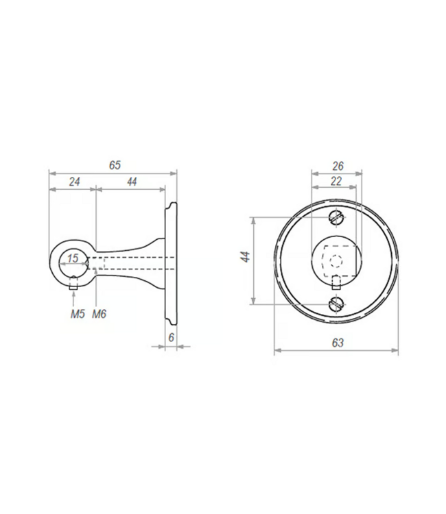 Dauby STUK EINDSTEUN RUW METAAL (RM) " Rechts/Right "