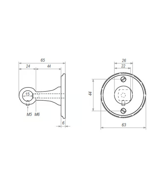 Dauby STUK EINDSTEUN RUW BRONS (RB) " Links/ Left "