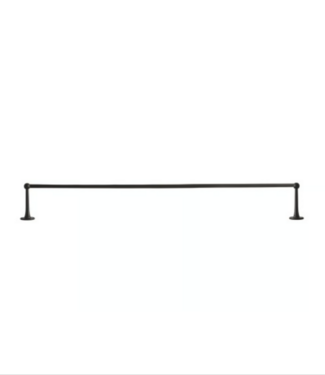 Dauby STUK HOUDER + 2 LANGE EINDSTEUNEN VEROUDERD IJZER - ZWART (VO) 1000mm