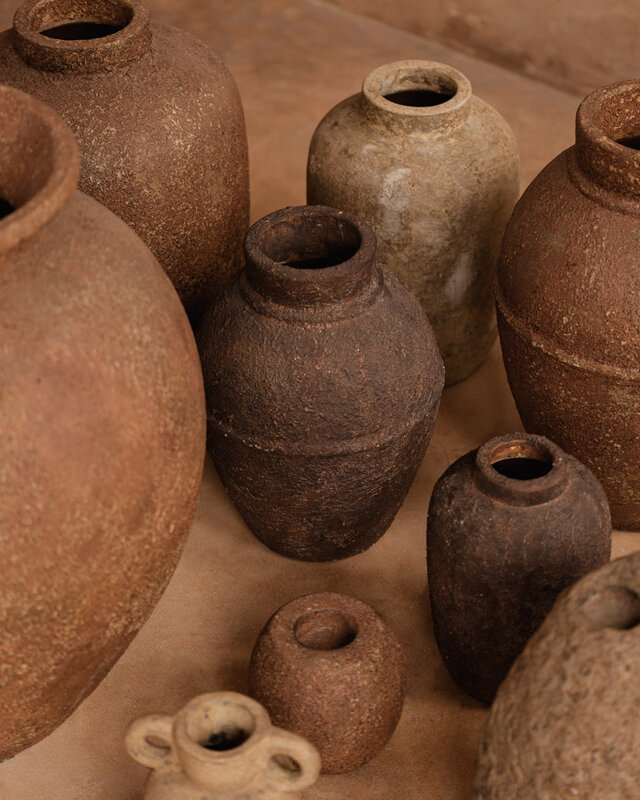 Bazar Bizar Antwerp De Clay Echo-vaas - crème - M