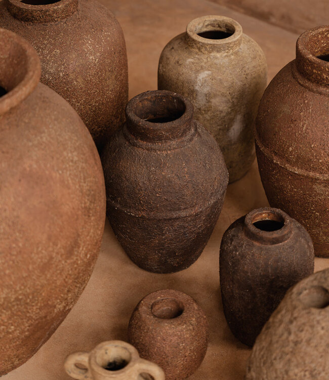 Bazar Bizar Antwerp De Clay Echo-vaas - crème - M
