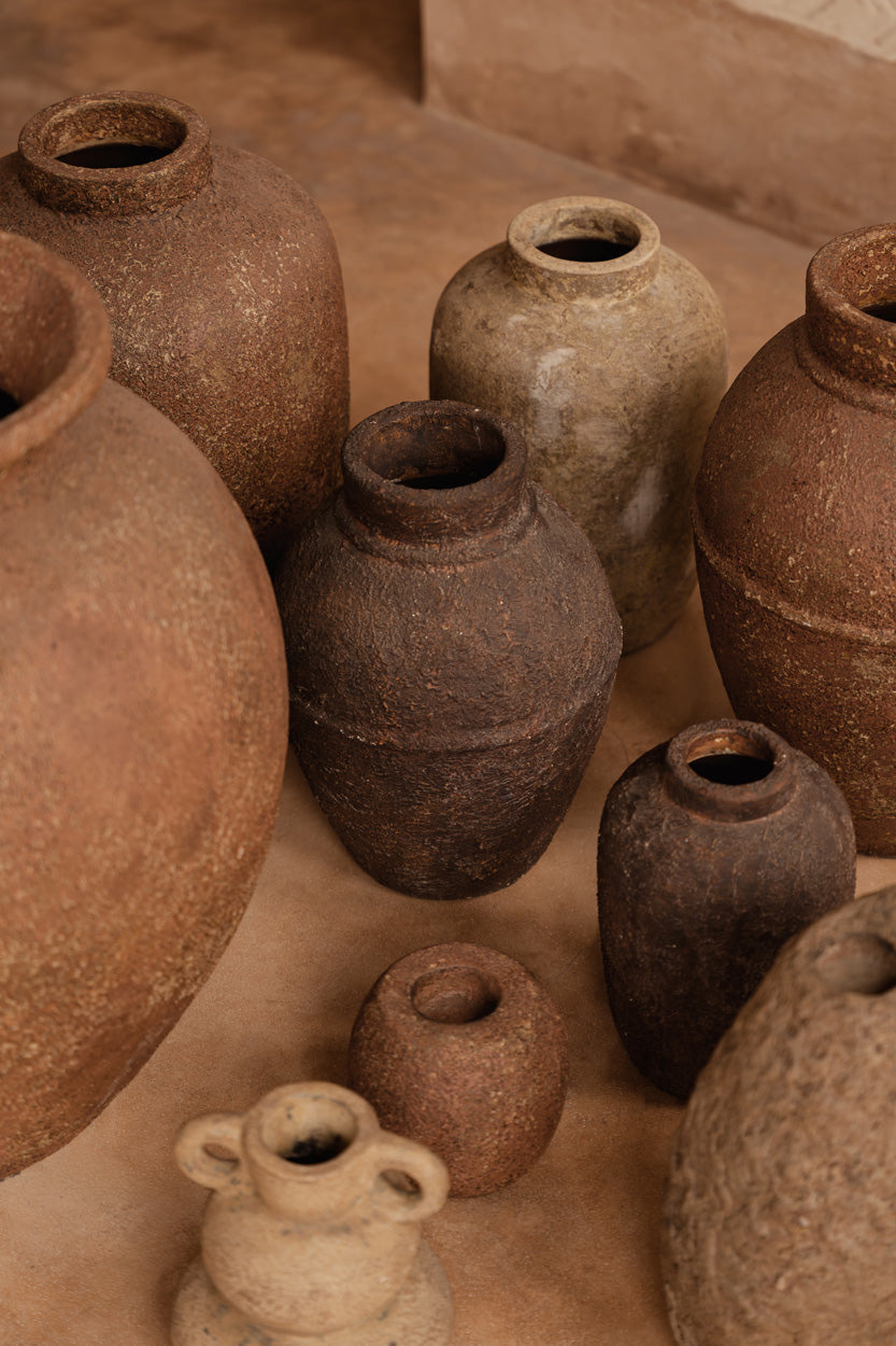 Bazar Bizar Antwerp De Clay Echo-vaas - crème - M