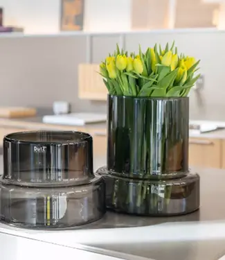 DutZ Vaas Sharpo | Grijs | H30 x D28 cm