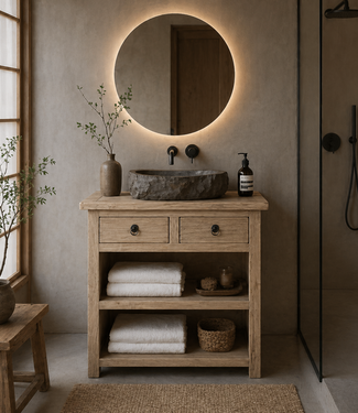 Rene Houtman Badkamermeubel Olmie B80 x D40 x H85 Cm