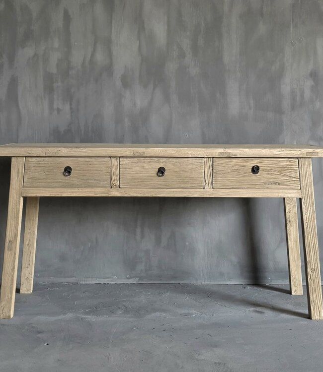 Rene Houtman Sidetable Olmie Wandtafel 3 Lades B160 x D45 x H80 Cm