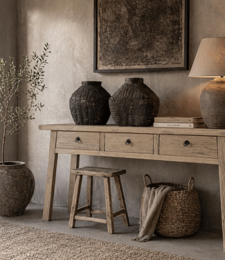 Rene Houtman Sidetable Olmie Wandtafel 3 Lades B160 x D45 x H80 Cm