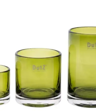 DutZ Kaarsenglas | Olijfgroen | 3 Maten
