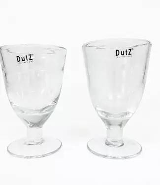 DutZ Drink Glas Op Voet | H18 x D8 cm | 2 Kleuren
