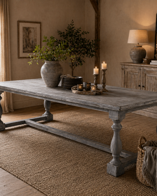 Rene Houtman Eettafel Campiona Grijs L220/260 x B100 Cm