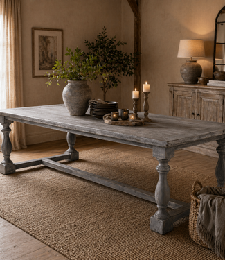 Rene Houtman Eettafel Campiona Grijs L220/260 x B100 Cm