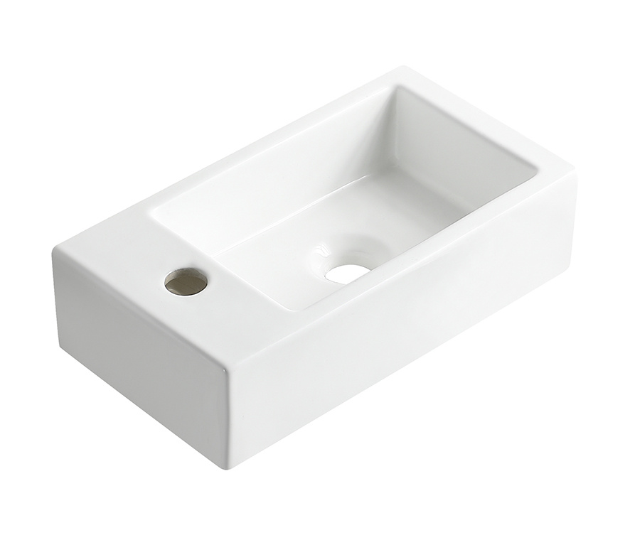 Wiesbaden Rhea M fontein links 40 x 22 x 11 cm keramiek glans wit