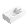 Rhea M fontein rechts 40 x 22 x 11 cm keramiek glans wit