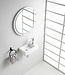 Wiesbaden Rhea M fontein rechts 40 x 22 x 11 cm keramiek glans wit
