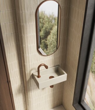Wiesbaden Rhea M fontein links 40 x 22 x 11 cm keramiek beige