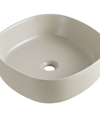 Wiesbaden Sofia waskom rond 44 x 44 x 13,5 cm keramiek beige