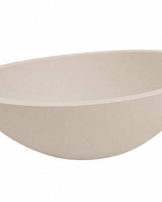 Wiesbaden Kim waskom ovaal 59 x 35 x 11 cm solid surface beige