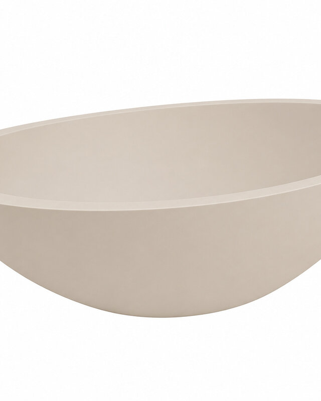 Wiesbaden Kim waskom ovaal 59 x 35 x 11 cm solid surface beige