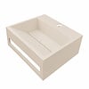 Julia fontein rechts 35 x 20 x 16 cm solid surface beige