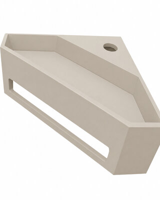 Wiesbaden Julia hoekfontein 35 x 35 x 16 cm solid surface beige