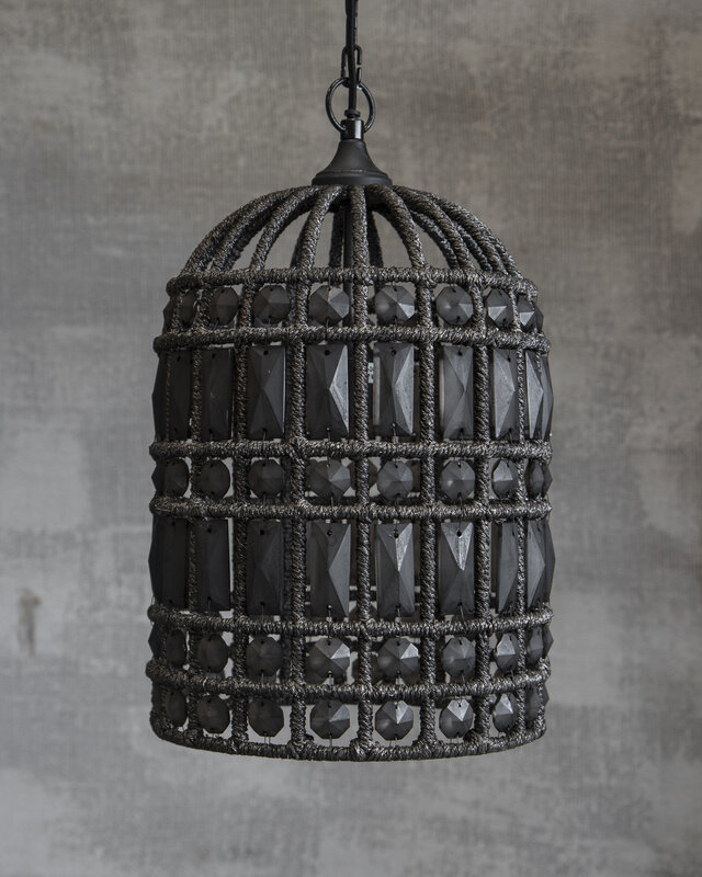 Hoffz Hanglamp Zardozi Ijzer/Glas - 3 Maten