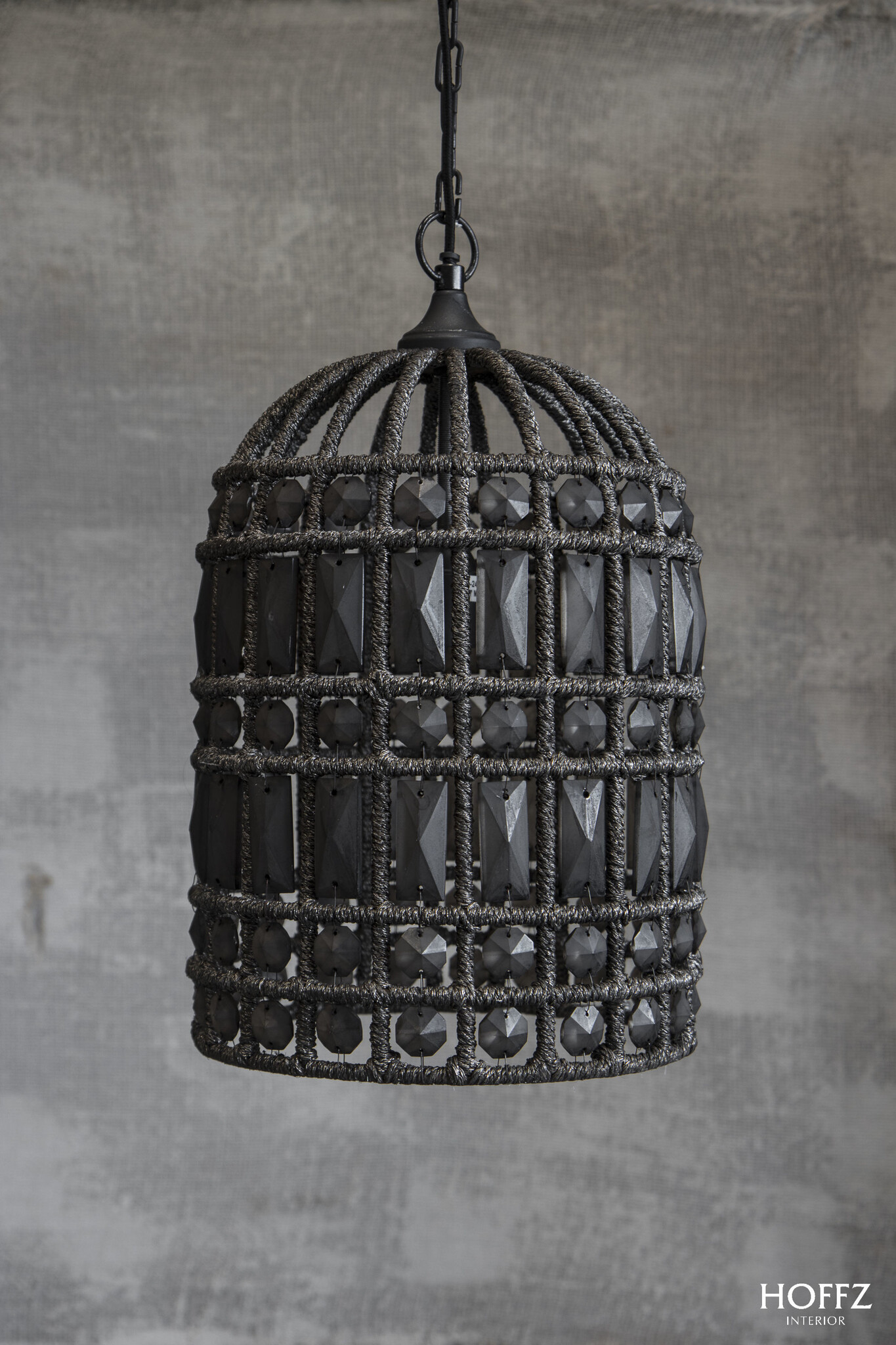 Hoffz Hanglamp Zardozi Ijzer/Glas - 3 Maten