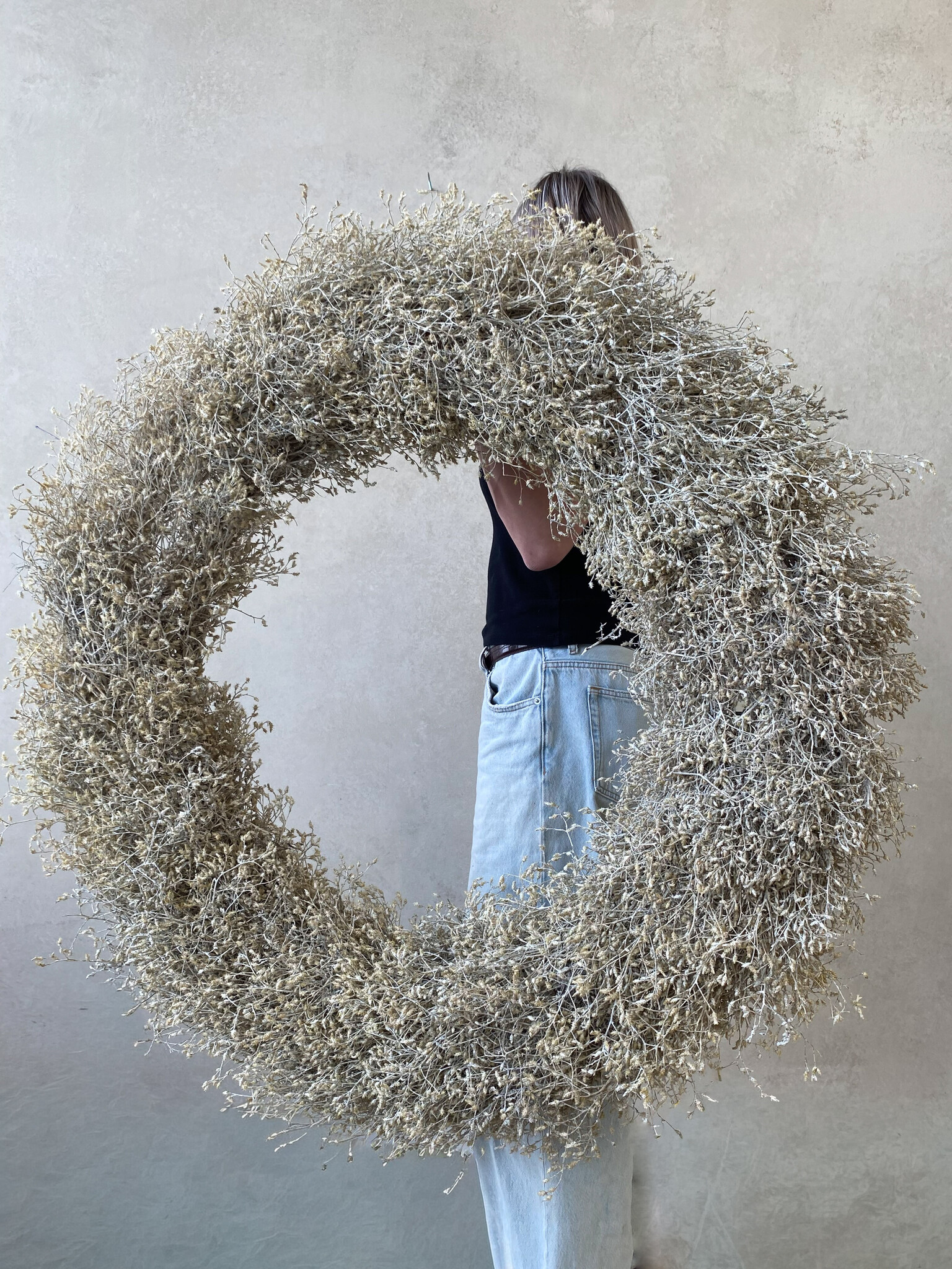 Rene Houtman Distelkrans | White Wash | D100 cm