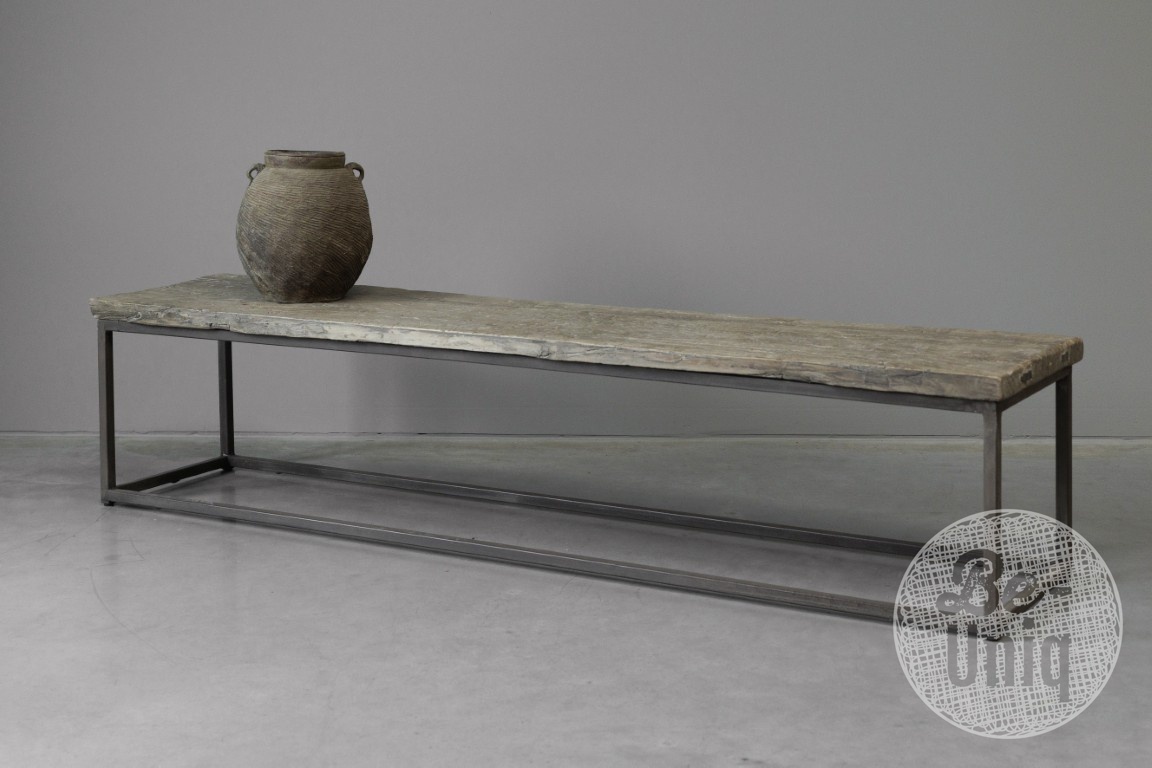 Be-Uniq Salontafel oude deur China H39 x B168 x D37 Cm