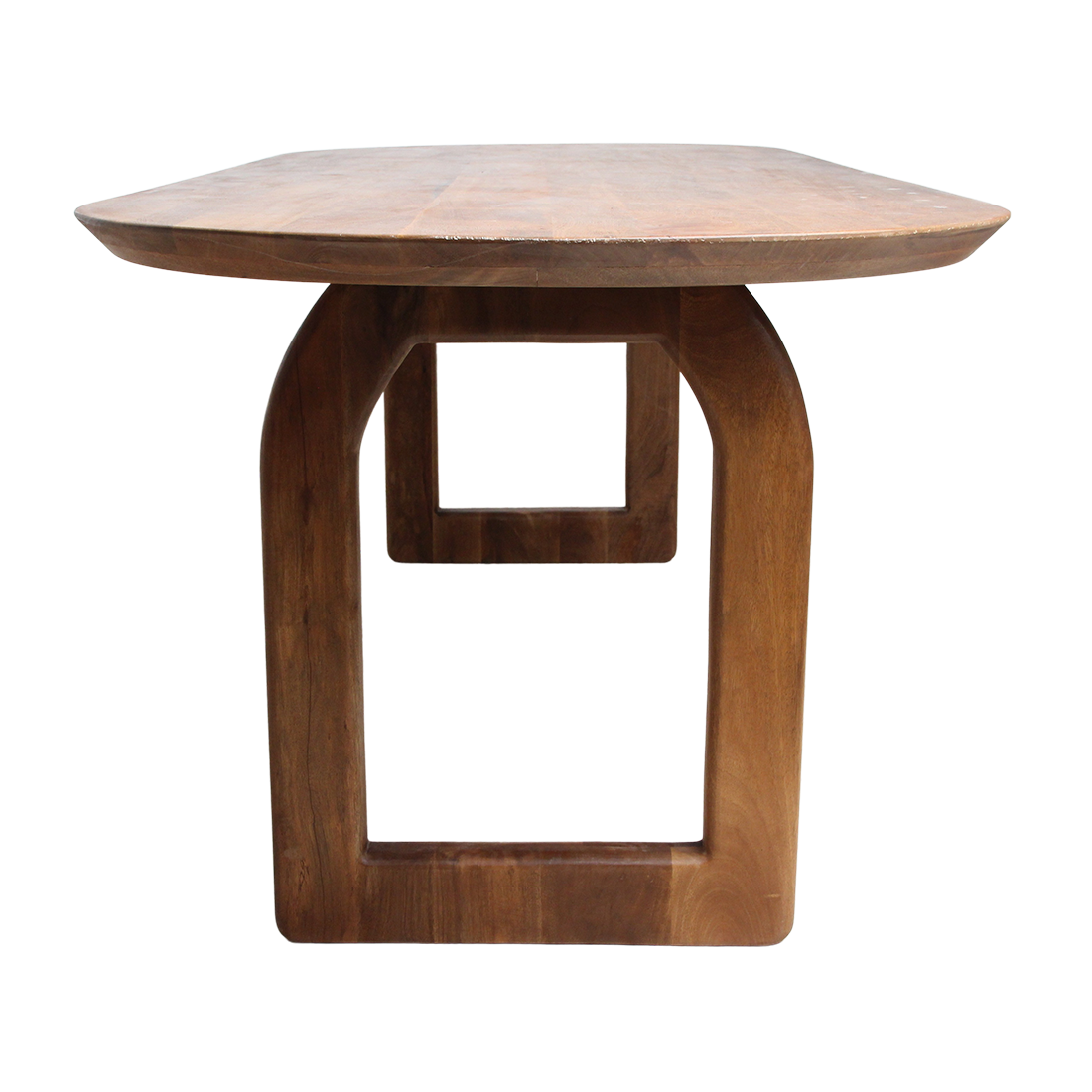 Raw Materials Amsterdam Bullnose Eettafel | Bruin | Open | H76 x B200 x D90 cm