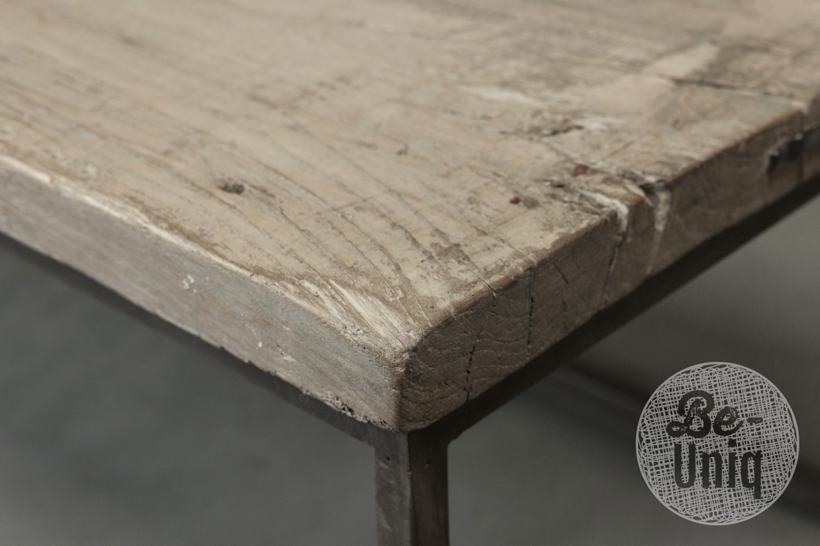 Be-Uniq Salontafel oude deur China H39 x B188 x D48 Cm