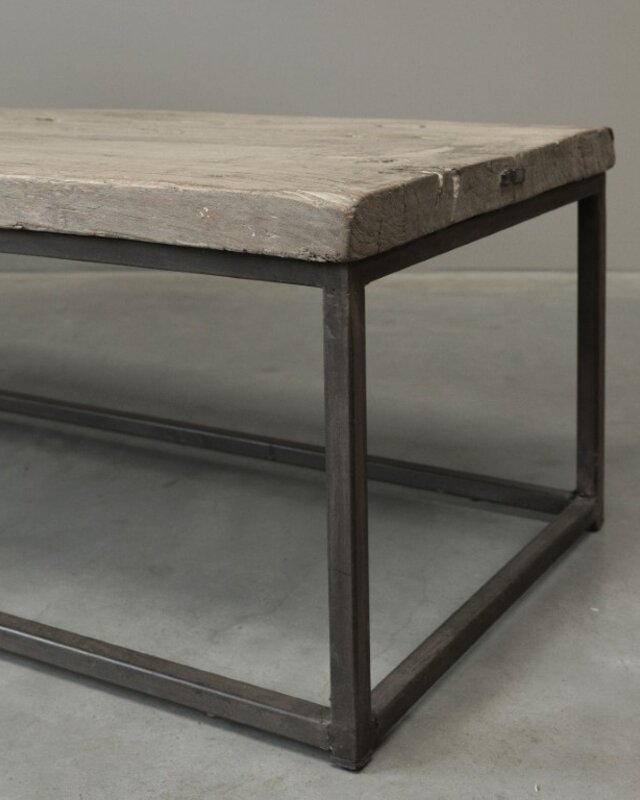 Be-Uniq Salontafel oude deur China H39 x B188 x D48 Cm