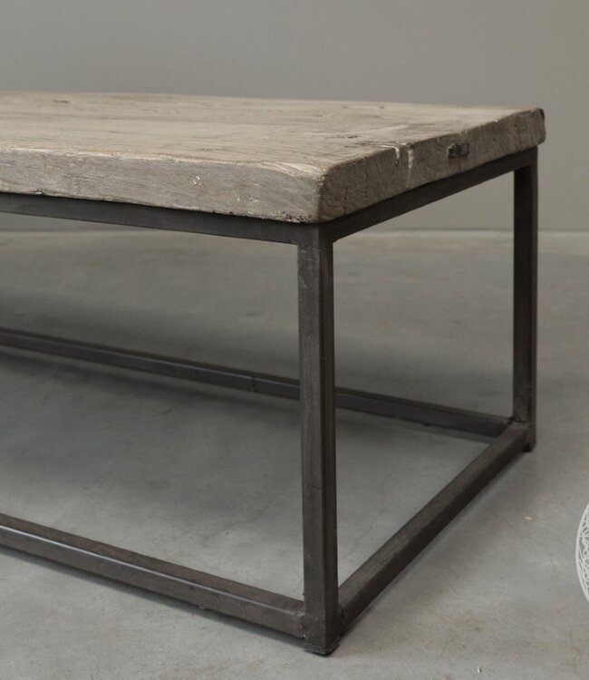 Be-Uniq Salontafel oude deur China H39 x B188 x D48 Cm