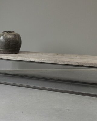 Be-Uniq Salontafel oude deur China H39 x B188 x D48 Cm