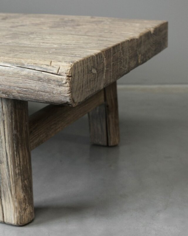 Be-Uniq Oude Salontafel Massief China Hout H42 x B168 x D72 Cm