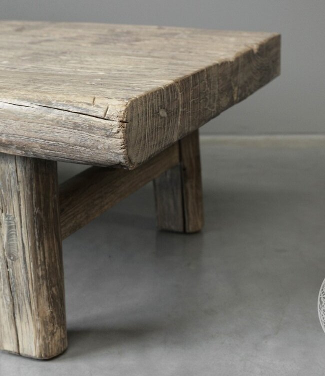 Be-Uniq Oude Salontafel Massief China Hout H42 x B168 x D72 Cm