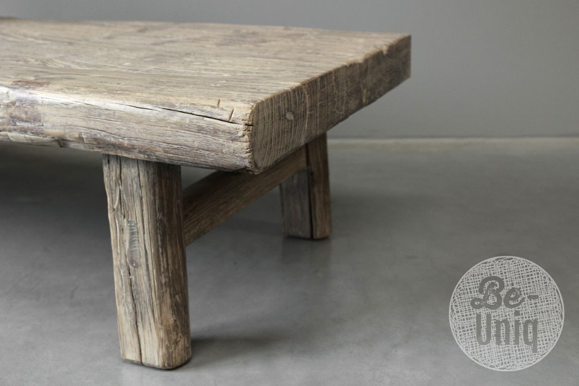 Be-Uniq Oude Salontafel Massief China Hout H42 x B168 x D72 Cm