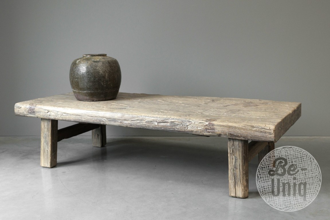 Be-Uniq Oude Salontafel Massief China Hout H42 x B168 x D72 Cm